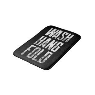 Vintage Wash Hang Fold Laundry Room Bath Mat