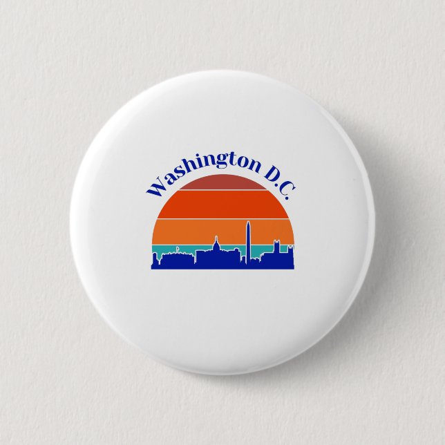 Vintage Washington D.C. 2 Inch Round Button (Front)