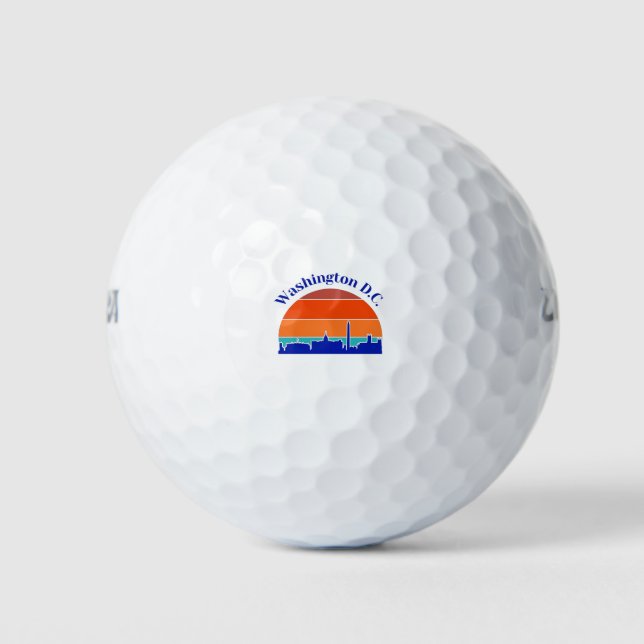 Vintage Washington D.C. Golf Balls (Front)