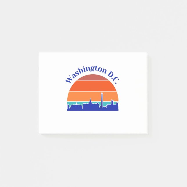 Vintage Washington D.C. Post-it Notes (Front)