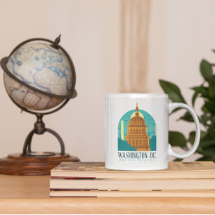 Vintage Washington D.C. United States Capitol Coffee Mug