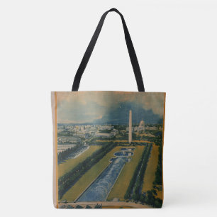 Vintage Washington DC Travel Poster Tote Bag