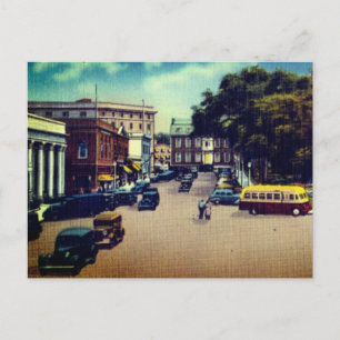 Vintage Washington Square, Newport, Rhode Island Postcard