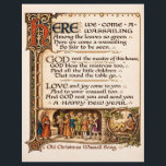 Vintage Wassail Song Illuminated Manuscript Art  Letterhead<br><div class="desc">Wassail Christmas Carol. Wassail is the act of toasting the gods for a bountiful harvest with a hot, spiced punch often associated with Christmas. Particularly popular in Germanic countries, the term itself is a contraction of the Middle English phrase wæs hæil, meaning "be healthy". The origins of the practice of...</div>