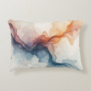 Vintage Water Colourful Accent Pillow