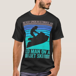 Vintage Water Jet Ski Fun Beach for Men Retro Jet T-Shirt