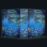 Vintage Water Lilies by Claude Monet Binder<br><div class="desc">Vintage Water Lilies by Claude Monet Postcard. Beautiful oil on canvas painting of a pond with water lilies in Giverny France.</div>