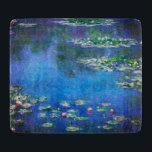 Vintage Water Lilies by Claude Monet Cutting Board<br><div class="desc">Vintage Water Lilies by Claude Monet Postcard. Beautiful oil on canvas painting of a pond with water lilies in Giverny France.</div>