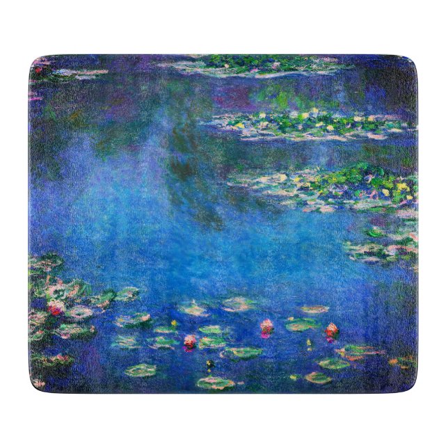 Vintage Water Lilies by Claude Monet Cutting Board (Front)
