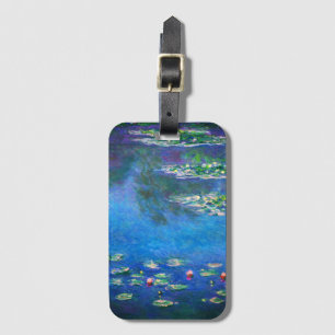 Vintage Water Lilies by Claude Monet Luggage Tag