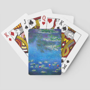 Vintage Water Lilies by Claude Monet Playing Cards