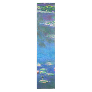 Vintage Water Lilies by Claude Monet Short Table Runner