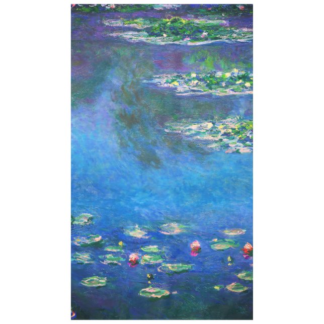 Vintage Water Lilies by Claude Monet Tablecloth (Front)
