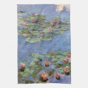 Vintage Water Lilies Kitchen Towel