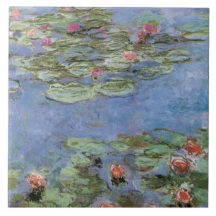 Vintage Water Lilies Tile