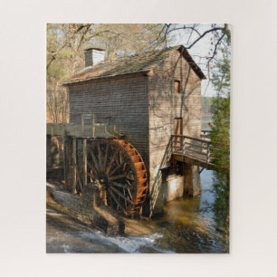 Vintage Water Mill Jigsaw Puzzle
