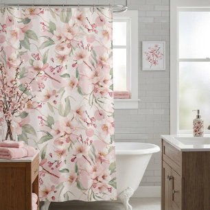 Vintage Watercolor Cherry Blossom