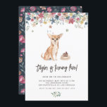 Vintage Watercolor Chihuahua Dog Birthday Party Invitation<br><div class="desc">Woof Woof! Invite family and friends with this customizable dog birthday party invitation. It features a watercolour floral garland, a cute Chihuahua and a matching floral pattern for the back of the invitation. This Chihuahua dog invitation is perfect for kids' birthday parties and dog birthday parties. The texts are fully...</div>