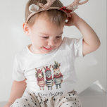 Vintage Watercolor Christmas Animals Baby Bodysuit<br><div class="desc">Transform your holiday designs into a cozy winter wonderland with these vintage watercolor Christmas animals! These high-resolution PNG illustrations come with transparent backgrounds, making them the perfect addition to your festive projectsGet ready to infuse the holiday spirit into your products, especially if you're selling on Zazzle. Our collection features anthropomorphic...</div>