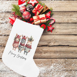 Vintage Watercolor Christmas Animals Small Christmas Stocking<br><div class="desc">Transform your holiday designs into a cozy winter wonderland with these vintage watercolor Christmas animals! These high-resolution PNG illustrations come with transparent backgrounds, making them the perfect addition to your festive projectsGet ready to infuse the holiday spirit into your products, especially if you're selling on Zazzle. Our collection features anthropomorphic...</div>
