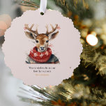Vintage Watercolor Deer &. Merry Christmas Ornament Card<br><div class="desc">Spread the joy and warmth of the holiday season with our Vintage Watercolor Deer & Merry Christmas collection. Whether you're sending heartfelt holiday greetings or decorating your home, this design will add a touch of elegance and nostalgia to your celebrations. Order yours today and make this holiday season truly memorable....</div>