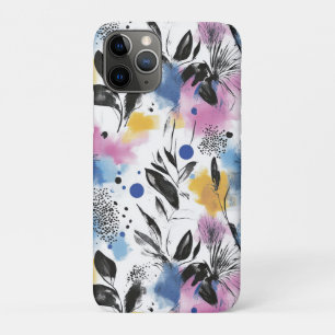 Vintage Watercolor Floral Abstract Pattern (13) iPhone 11 Pro Case