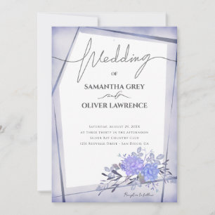 Vintage Watercolor Floral Wedding Invitation