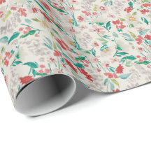 Vintage Watercolor Florals Winter Meadow (Cream)