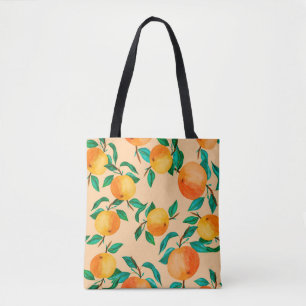 Vintage watercolor illustration background mix col tote bag