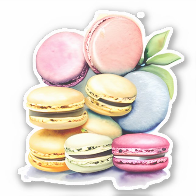 Vintage Watercolor Macaron (Front)