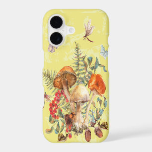Vintage Watercolor Mushroom Botanical