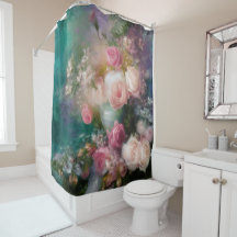 Vintage Watercolor Roses Painted In All Colours