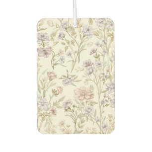Vintage Watercolor Wildflower Seamless Pattern Air Freshener