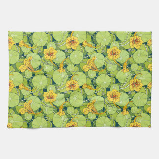 Vintage Waterlilies Kitchen Towel
