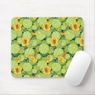 Vintage Waterlilies Mouse Pad