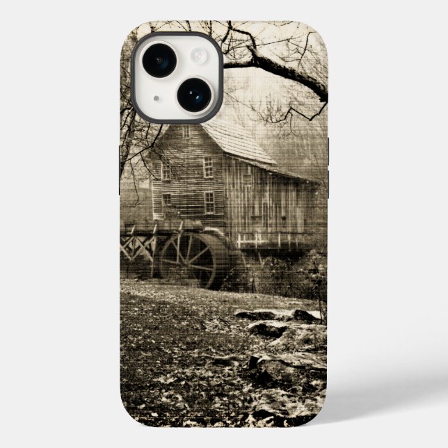 Vintage Waterwheel Case-Mate iPhone Case (Back)