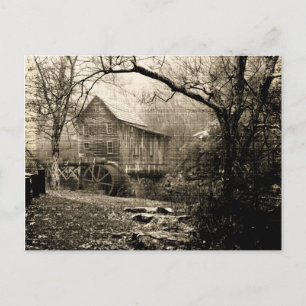 Vintage Waterwheel Postcard