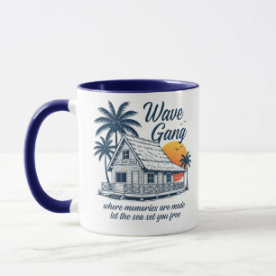 Vintage Wave Gang Cabin Beach Tee   Memories Are M Mug