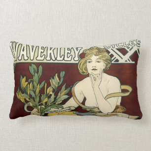 Vintage Waverley Cycles Lumbar Pillow