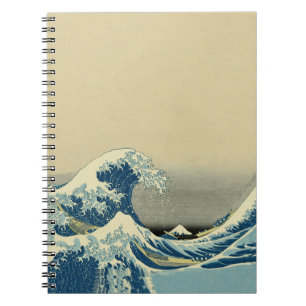 Vintage Waves Ocean Sea Boat Notebook