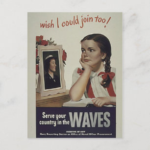 Vintage Waves Postcard