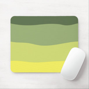Vintage Wavy Green art Mouse Pad