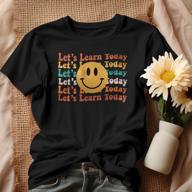 Vintage Wavy Let's Learn Today T-Shirt (Creator Uploaded)