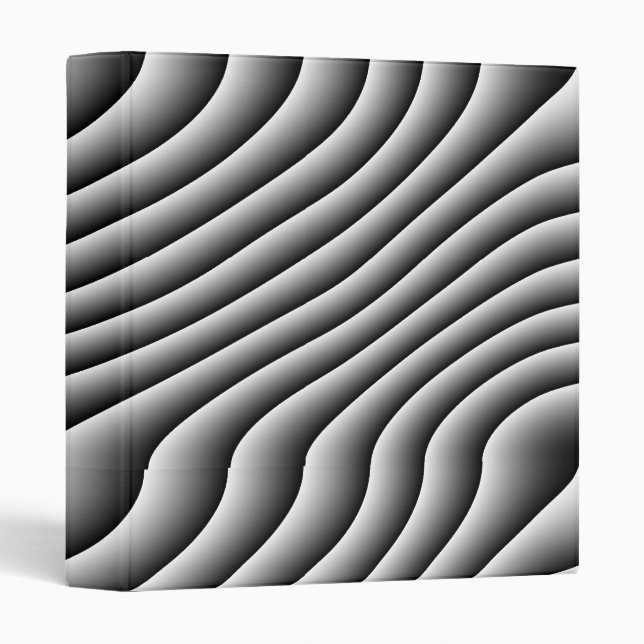 Vintage Wavy Lines Binder (Front/Spine)