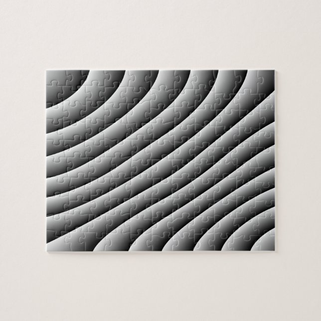 Vintage Wavy Lines Difficult Puzzle (Horizontal)