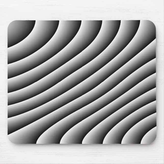 Vintage Wavy Lines Mousepad (Front)