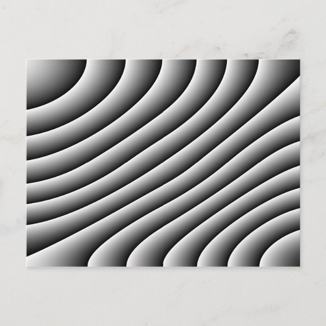 Vintage Wavy Lines Postcard (Front)