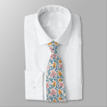 Vintage Wavy Retro Groovy Pastel Floral Pattern