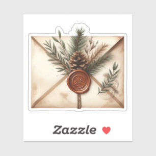 Vintage Wax Seal Letter - Cozy Winter sticker