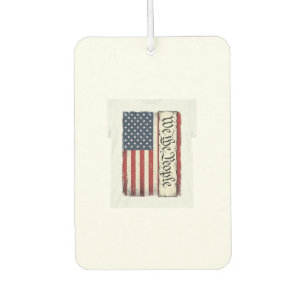 Vintage We the People Flag Patriotic Shirt Design_ Air Freshener